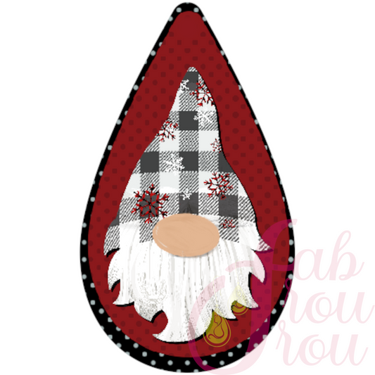 Gnome in Gray Plaid