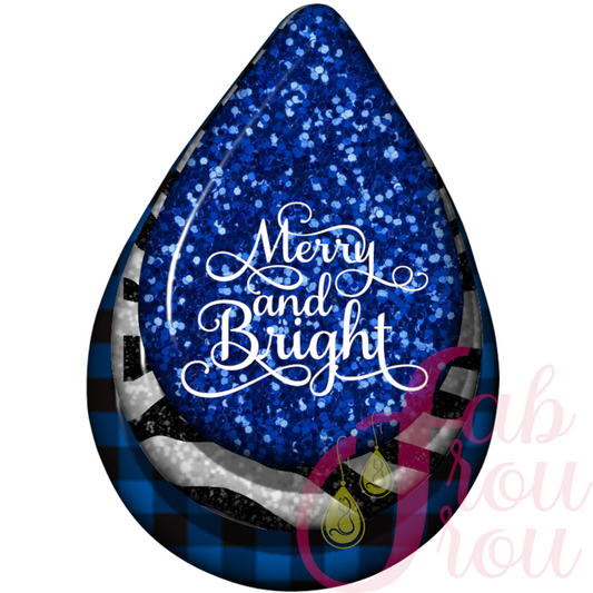 Merry & Bright on Blue